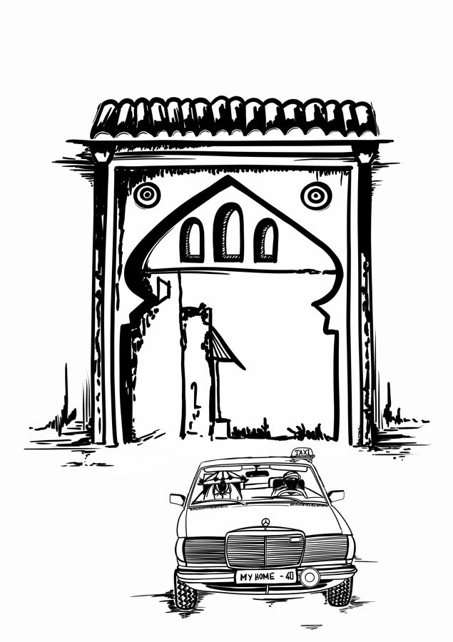 Medina taxi scene
